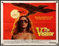 9w960 VISITOR int'l 1/2sh '79 art of bird of prey over a sexy woman wearing sunglasses!