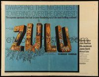 9w999 ZULU 1/2sh '64 Stanley Baker & Michael Caine classic, dwarfing the mightiest!