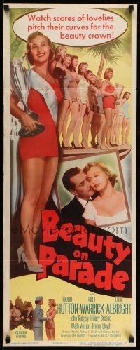 9w022 BEAUTY ON PARADE insert '50 full-length sexy Lola Albright is Miss U.S.A.!