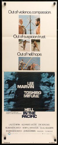 9w114 HELL IN THE PACIFIC insert '69 Lee Marvin, Toshiro Mifune, directed by John Boorman!