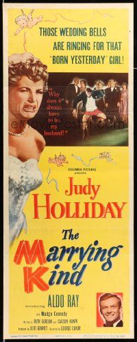 9w160 MARRYING KIND insert '52 wedding bells are ringing for pretty bride Judy Holliday!