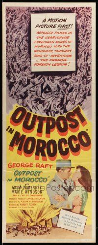 9w192 OUTPOST IN MOROCCO insert '49 George Raft, Marie Windsor, a handful against thousands!