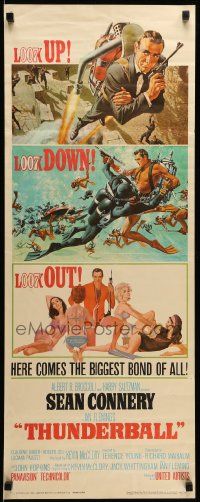 9w300 THUNDERBALL insert '65 great art of Sean Connery as James Bond 007 by McGinnis & McCarthy!