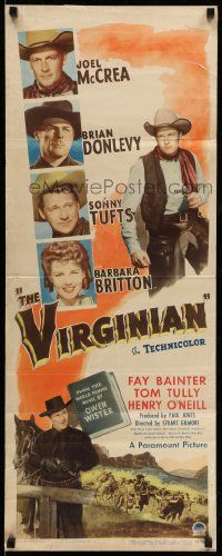 9w330 VIRGINIAN insert '46 Joel McCrea, Brian Donlevy, Sonny Tufts & Barbara Britton!