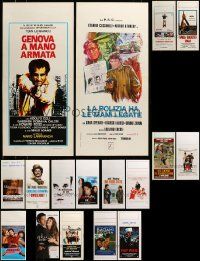 9x290 LOT OF 17 MOSTLY FORMERLY FOLDED ITALIAN LOCANDINAS '70s-00s a variety of movie images!