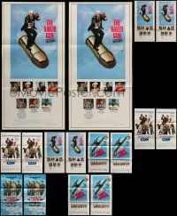 9x137 LOT OF 22 FOLDED AUSTRALIAN DAYBILLS FROM ACTION-MOVIE COMEDIES '60s-90s Naked Gun & more!