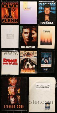 9x127 LOT OF 11 PRESSKITS '87 - '98 containing a total of 74 movie stills in all!