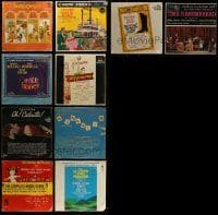 9x160 LOT OF 10 SHRINK-WRAPPED STAGE PLAY SOUNDTRACK RECORDS '50s-70s a variety of movie music!
