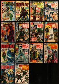 9x150 LOT OF 14 DC COMICS COMIC BOOKS '60s-70s Enemy Ace, Star Spangled War!