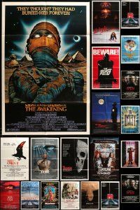 9x065 LOT OF 23 FOLDED HORROR/SCI-FI/FANTASY ONE-SHEETS '80s images from a variety of movies!