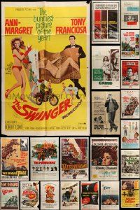 9x061 LOT OF 31 FOLDED ONE-SHEETS '50-70s great images from a variety of different movies!