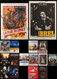 9x297 LOT OF 22 FORMERLY FOLDED FRENCH POSTERS '60s-90s a variety of different movie images!