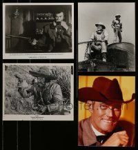 9x377 LOT OF 3 8X10 STILLS AND 1 REPRO '60s-90s great scenes from cowboy western movies!