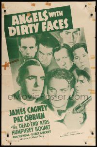 9y039 ANGELS WITH DIRTY FACES 1sh R56 James Cagney, priest Pat O'Brien and top cast!