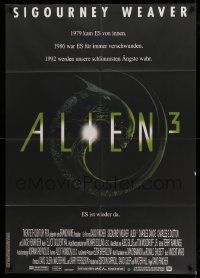 9z125 ALIEN 3 German 33x47 '92 this time it's hiding in the most terrifying place of all!