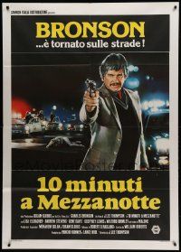 9z242 10 TO MIDNIGHT Italian 1p '83 different Sciotti & Cenci art of detective Charles Bronson!