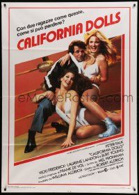 9z250 ALL THE MARBLES Italian 1p '82 Peter Falk & sexy female wrestlers, California Dolls!