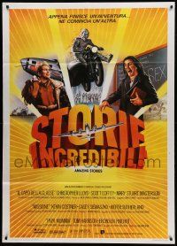 9z252 AMAZING STORIES Italian 1p '87 Steven Spielberg, cool art from each segment of the movie!