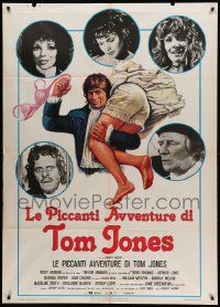 9z261 BAWDY ADVENTURES OF TOM JONES Italian 1p '76 Nicky Henson, Joan Collins, sexy art!