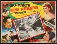 9z519 ANNA KARENINA Mexican LC R60s romantic close up of Greta Garbo & Fredric March!