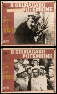 9z004 BATTLESHIP POTEMKIN 2 South American LCs '60s Sergei Eisenstein Russian Revolution classic!