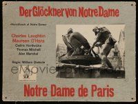 9z074 HUNCHBACK OF NOTRE DAME Swiss LC '60s Charles Laughton as Quasimodo in the town square!