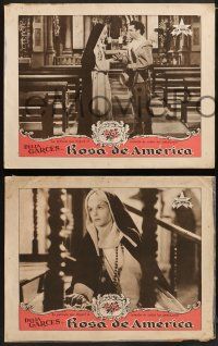 9z005 ROSA DE AMERICA 8 Argentinean LCs '46 Delia Garces as nun, directed by Alberto De Zavalia!