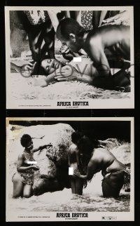 1a805 AFRICA EROTICA 4 8x10 stills '70 a young American girl's sexual adventures in the jungle!