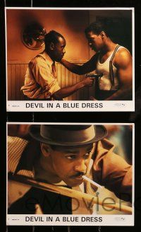 1a054 DEVIL IN A BLUE DRESS 8 8x10 mini LCs '95 great images of Denzel Washington & Don Cheadle
