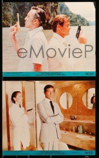 1a073 MAN WITH THE GOLDEN GUN 8 8x10 mini LCs '74 Moore as Bond, Chris Lee, Maud Adams, Ekland!