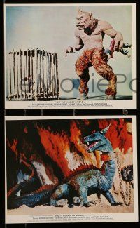 1a170 7th VOYAGE OF SINBAD 4 color English FOH LCs R70s Kerwin Mathews, Ray Harryhausen classic!