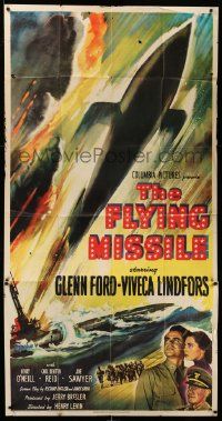 1b573 FLYING MISSILE 3sh '51 Glenn Ford, Viveca Lindfors, smart bomb that stalks its prey!