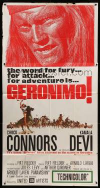1b591 GERONIMO 3sh '62 most defiant Native American Indian warrior Chuck Connors!