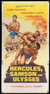 1b636 HERCULES, SAMSON, & ULYSSES 3sh '65 Ercole Sfida Sansone, the world's three mightiest men!