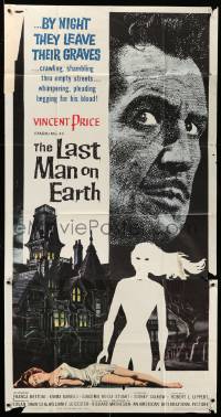 1b699 LAST MAN ON EARTH 3sh '64 Vincent Price, Reynold Brown art, Richard Matheson's I Am Legend!
