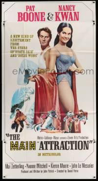 1b726 MAIN ATTRACTION 3sh '62 different full-length image of Pat Boone & sexy Nancy Kwan!