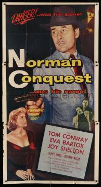 1b771 NORMAN CONQUEST 3sh '53 Tom Conway as a Saint-like detective, from famous book series!