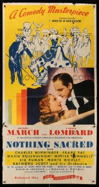 1b774 NOTHING SACRED 3sh R44 Carole Lombard & Fredric March + art of famous women in history!