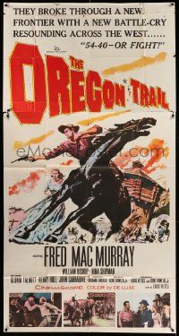 1b784 OREGON TRAIL 3sh '59 Fred MacMurray,the battle-cry 54-40 or Fight resounded across the West!