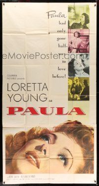 1b796 PAULA 3sh '52 Loretta Young had only gone half-way to love before, would you have stopped?