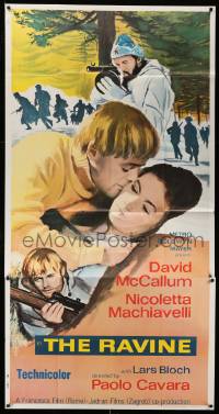 1b826 RAVINE  3sh '70 artwork of David McCallum & pretty Nicoletta Machiavelli!