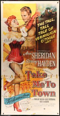 1b910 TAKE ME TO TOWN 3sh '53 the saga of sexy Ann Sheridan & the men she fooled, Sterling Hayden