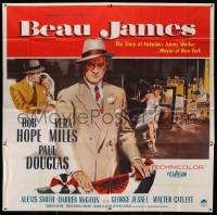 1b069 BEAU JAMES 6sh '57 great art of Bob Hope as New York City Mayor Jimmy Walker!