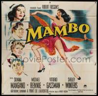 1b094 MAMBO 6sh '54 art of top stars including Michael Rennie & full-length sexy Silvana Mangano!