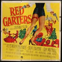 1b100 RED GARTERS 6sh '54 Rosemary Clooney, Jack Carson, western musical, art of sexy legs & guns!
