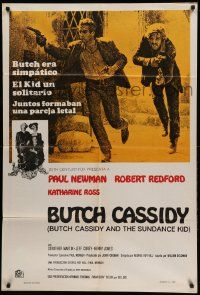 1b290 BUTCH CASSIDY & THE SUNDANCE KID Argentinean '69 Paul Newman, Robert Redford, Katharine Ross