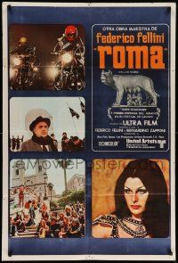 1b319 FELLINI'S ROMA Argentinean '72 Federico classic, fall of the Roman Empire, different!