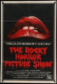 1b396 ROCKY HORROR PICTURE SHOW Argentinean '75 classic lips image, different set of jaws!