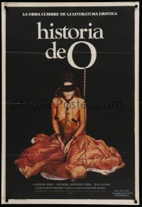 1b403 STORY OF O Argentinean '76 Histoire d'O, wild censored image of half-naked bound girl!