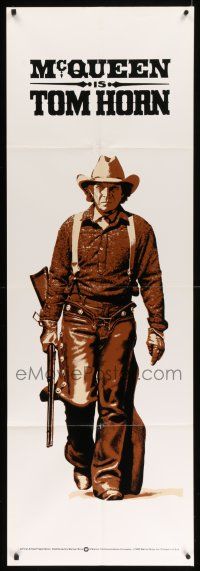 1b016 TOM HORN door panel '80 wonderful full-length image of cowboy Steve McQueen!